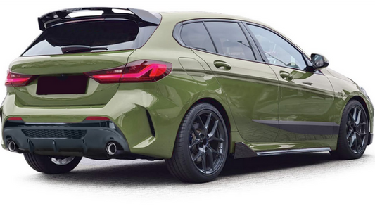DYFUZOR SPOILER BMW 1 F40 2019-2024 CZARNY POŁYSK dokładka zderzaka v2