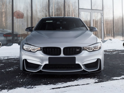 DOKŁADKA Splitter PRZÓD DO BMW M4 F82 F83 czarny połysk 2013-2020 CS STYLE