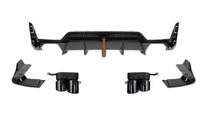 DYFUZOR LED BMW G20 G21 LCI LIFT M340 / M340look SPOILER + 4 końcówki wydechu