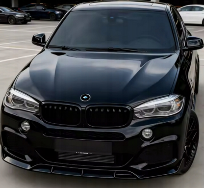 DOKŁADKA Splitter PRZÓD BMW F15 X5 2013-2018 spoiler przedni przednia czarny połysk