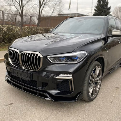 DOKŁADKA PRZÓD BMW G05 X5 2018-2023 przedni przednia SPLITTER spoiler czarny połysk (Kopia)