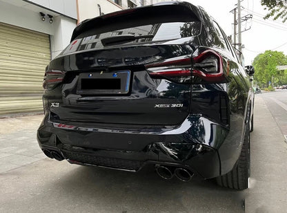 DYFUZOR do BMW X3 G01 Lci MPakiet X3M STYLE 2021-2024 DOKŁADKA TYLNEGO ZDERZAKA LIFT