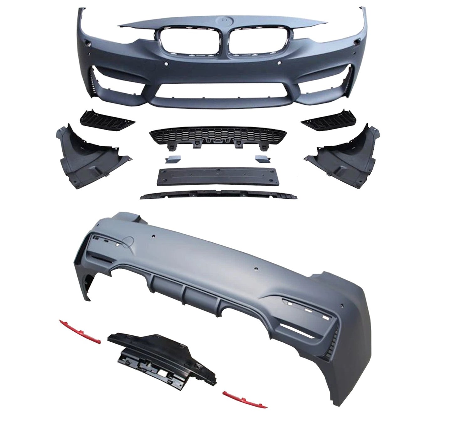 ZDERZAKI zestaw BODYKIT M3LOOK do BMW 3 F30 sedan 2011-2018 PRZÓD TYŁ PROGI