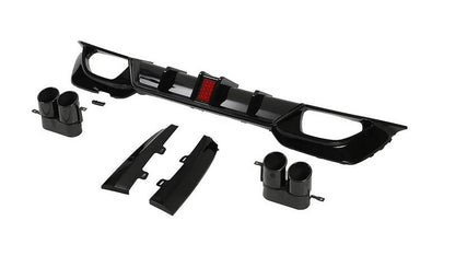 DYFUZOR LED BMW G20 G21 M340 / M340look podwójny SPOILER + 4 końcówki wydechu
