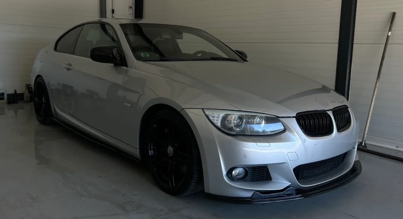DOKŁADKA Splitter PRZÓD BMW E92 E93 czarny POŁYSK LIFT 2010-2013 COUPE cabrio