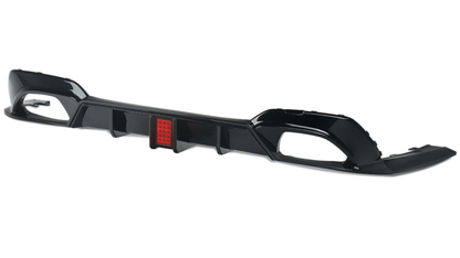 DYFUZOR LED BMW G20 G21 M340 / M340look podwójny na 4 CZARNY POŁYSK SPOILER