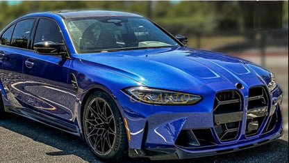 dokładka przód do BMW G80 G81 G82 G83 M3 M4 CZARNY POŁYSK 2020+ przednia splitter MT