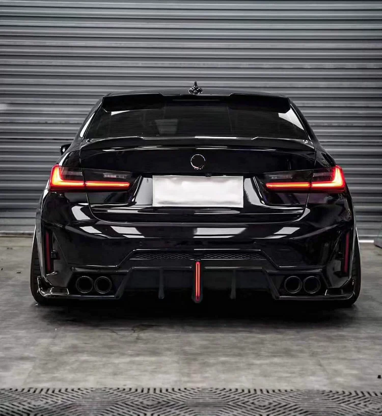 KOŃCÓWKI WYDECH 2PARY KOŃCÓWEK BMW g20 g22 g42 look M340 M240 M440 czarne