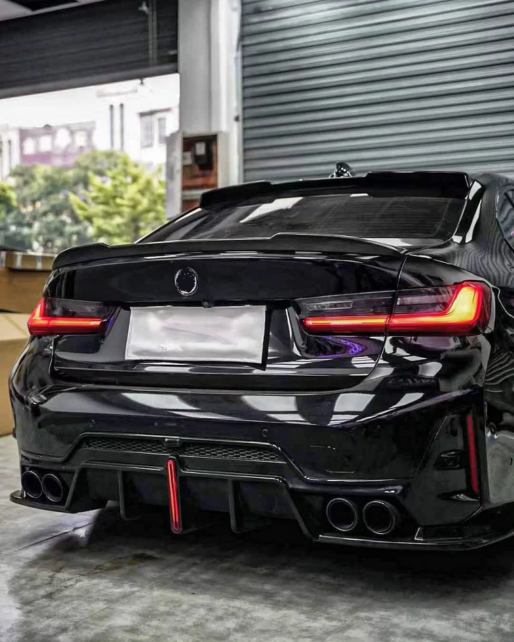 DYFUZOR LED BMW G20 G21 LCI LIFT M340 / M340look SPOILER + 4 końcówki wydechu