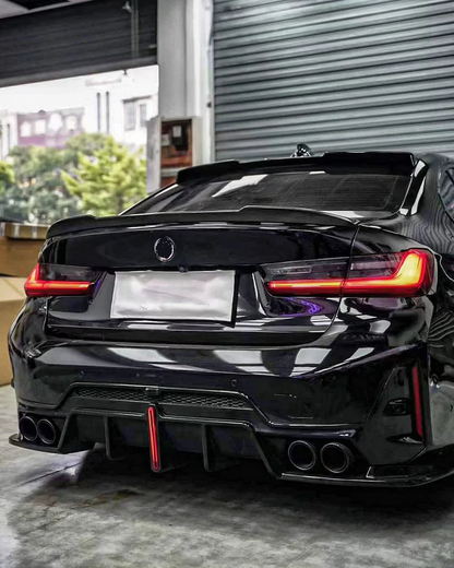 DYFUZOR LED BMW G20 G21 LCI LIFT M340 / M340look SPOILER + 4 końcówki wydechu