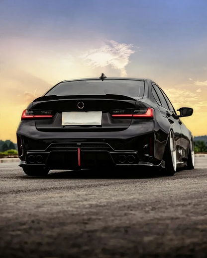 DYFUZOR LED BMW G20 G21 LCI LIFT M340 / M340look SPOILER + 4 końcówki wydechu