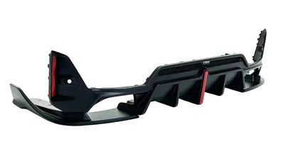 DYFUZOR LED BMW G20 G21 LCI LIFT M340look podwójny na 4 CZARNY POŁYSK SPOILER