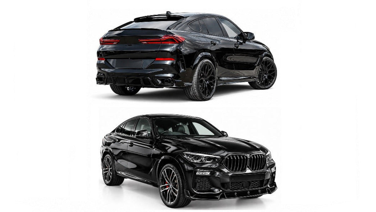 komplet dokładek do BMW X6 G06 MPAKIET 2019-2022 przód progi dyfuzor