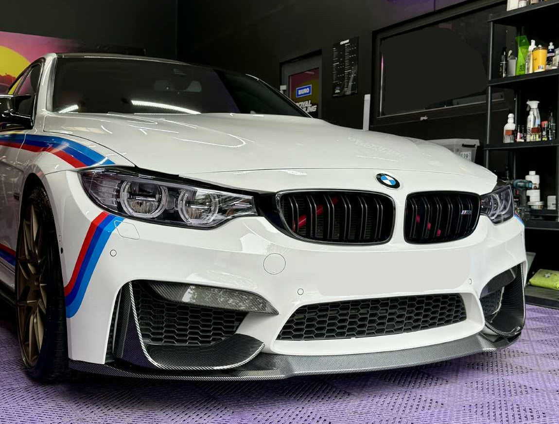 DOKŁADKA Splitter PRZÓD DO BMW M3 F80 carbon look 2013-2020