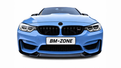 DOKŁADKA do BMW F32 do zderzaka M4look czarny połysk spoiler Splitter