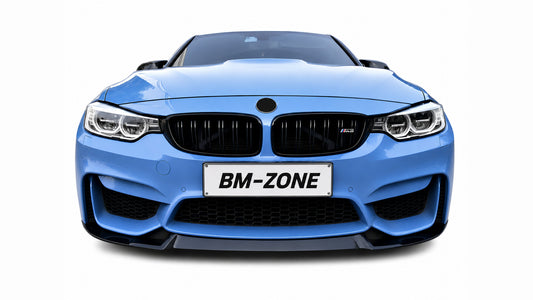 DOKŁADKA do BMW F32 do zderzaka M4look czarny połysk spoiler Splitter