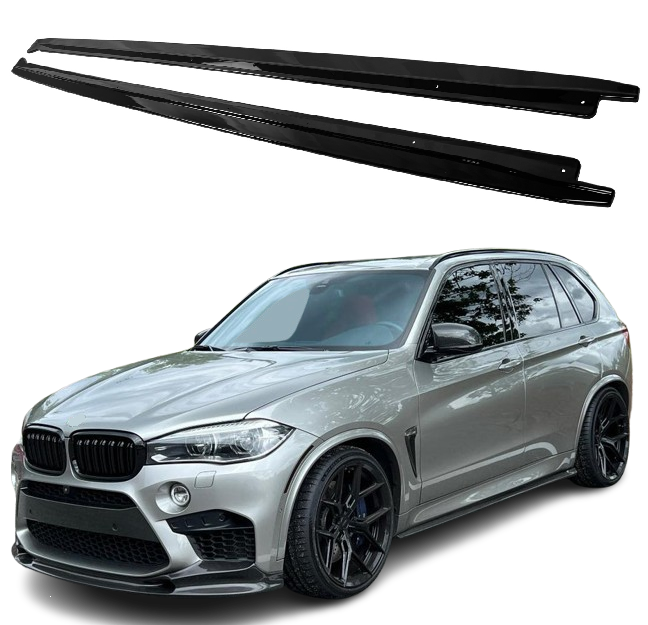 Komplet dokładek do BMW F15 X5 2013-2018 czarny przód tył progi ZESTAW