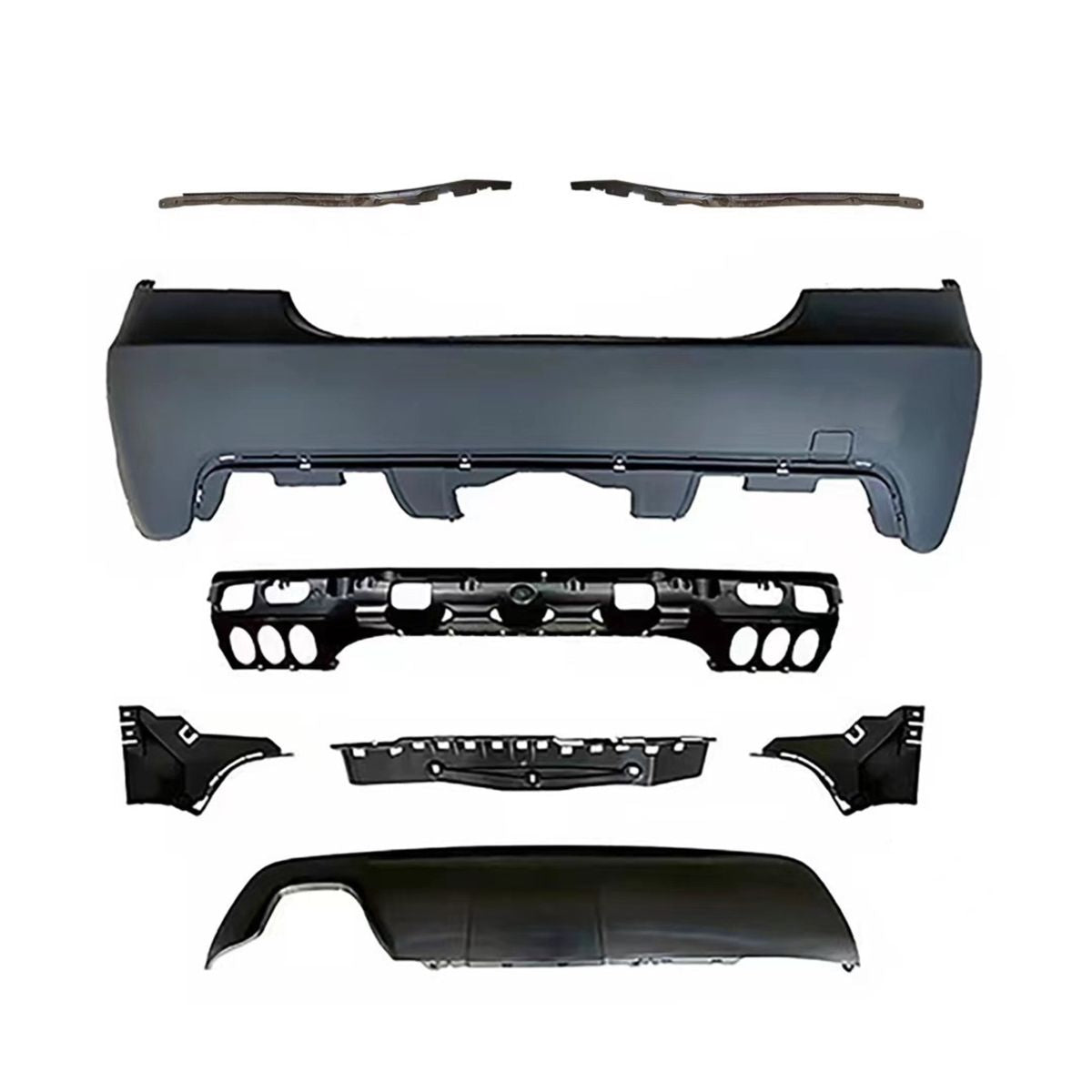 ZDERZAKI PRZÓD TYŁ PROGI zestaw BODYKIT do BMW E60 sedan MPAKIET Mtech 2003-2010 DYF 2L
