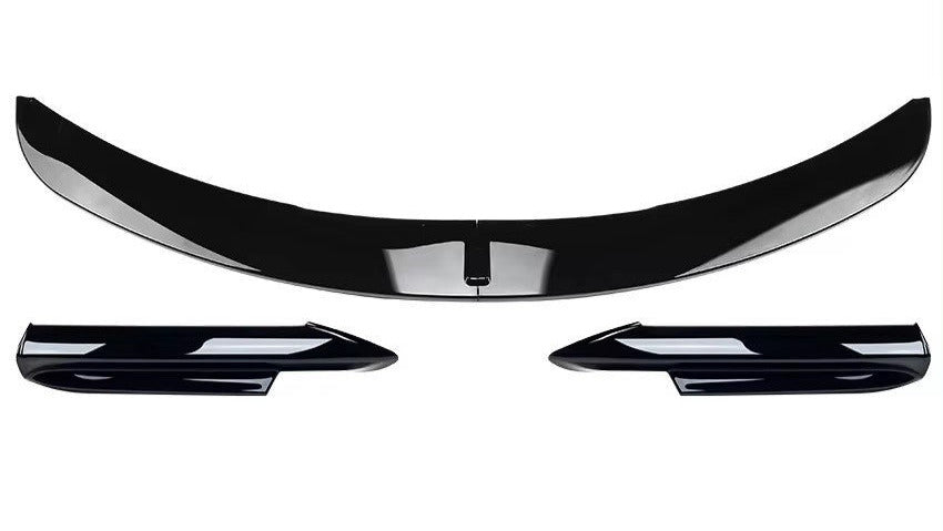 DOKŁADKA Splitter PRZÓD do BMW E90 E91 czarny POŁYSK przedlift 2005-2008