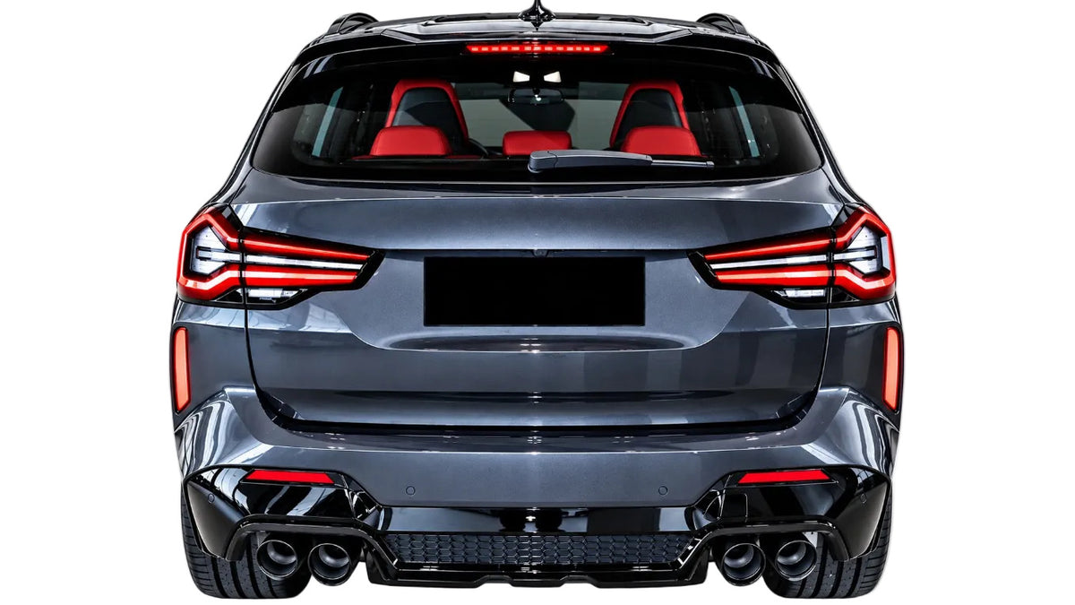 DYFUZOR do BMW X3 G01 Lci MPakiet X3M STYLE 2021-2024 DOKŁADKA TYLNEGO ZDERZAKA LIFT