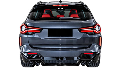 DYFUZOR do BMW X3 G01 Lci MPakiet X3M STYLE 2021-2024 DOKŁADKA TYLNEGO ZDERZAKA LIFT