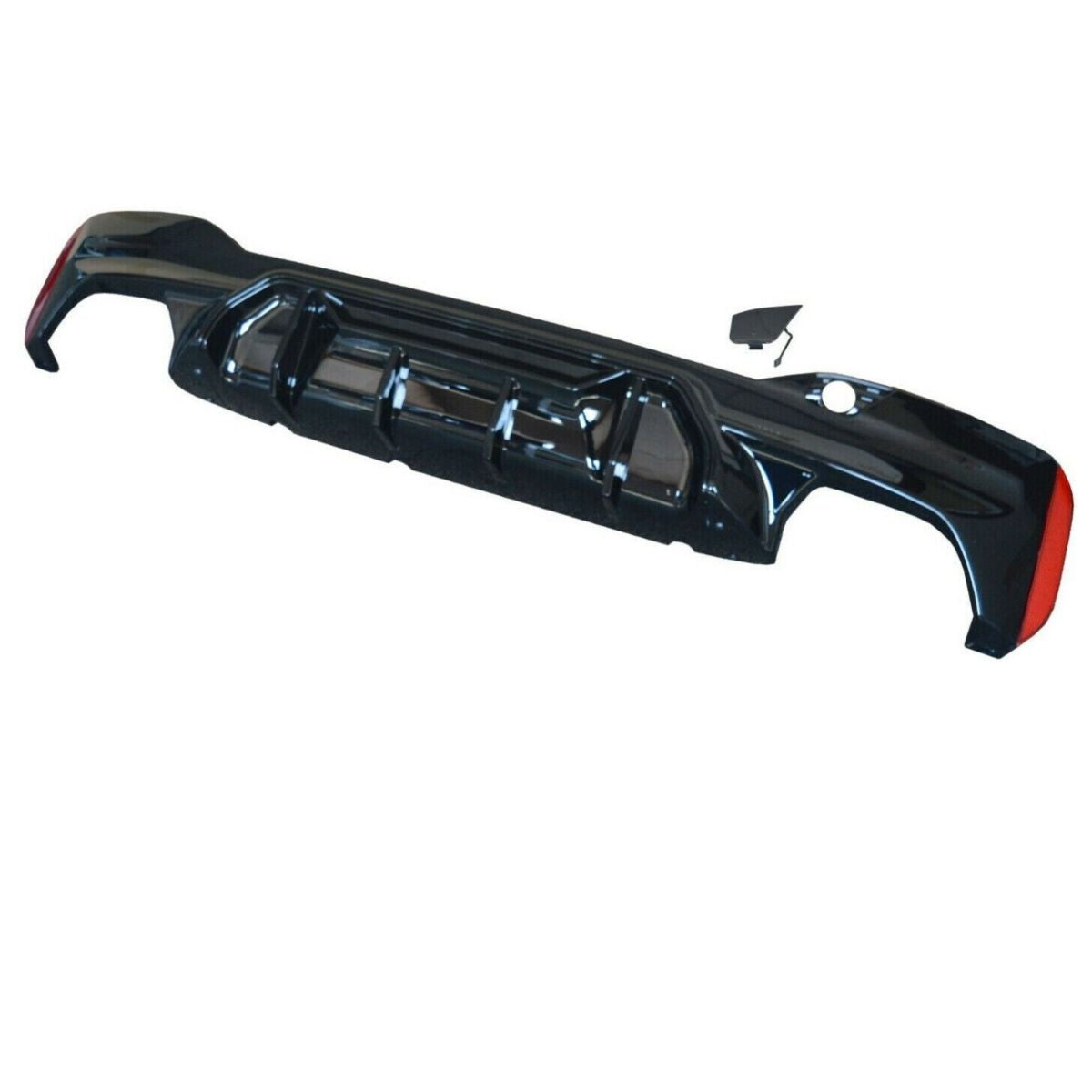 DYFUZOR SPOILER do BMW G30 G31 M5 STYLE COMPETITION 4R CZARNY POŁYSK