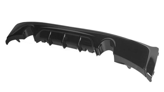 DYFUZOR SPOILER BMW 2 F22 F23 CZARNY POŁYSK dokładka zderzaka M235 M240 228 2 WYDECHY