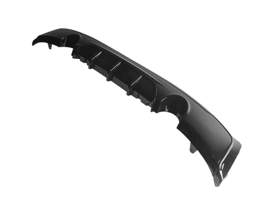 DYFUZOR SPOILER BMW 2 F22 F23 CZARNY POŁYSK dokładka zderzaka M235 M240 228 2 WYDECHY