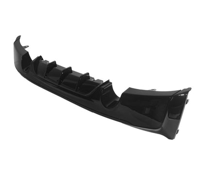 DYFUZOR SPOILER BMW 2 F22 F23 CZARNY POŁYSK dokładka zderzaka M235 M240 228 2 WYDECHY