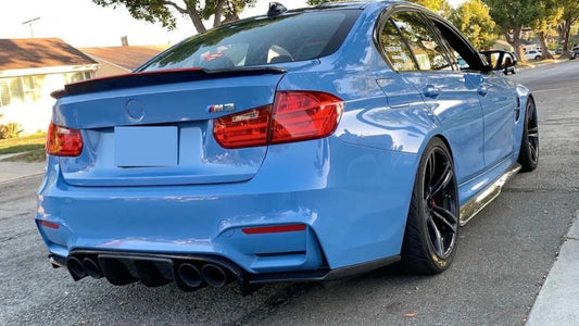 DYFUZOR SPOILER BMW M3 M4 F80 F82 F83 CARBON look dokładka zderzaka tylnego