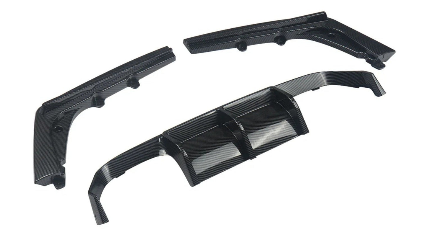 DYFUZOR SPOILER BMW M3 M4 F80 F82 F83 CARBON look dokładka zderzaka tylnego