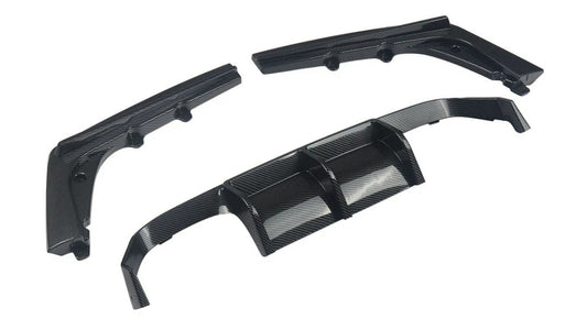 DYFUZOR SPOILER BMW M3 M4 F80 F82 F83 CARBON look dokładka zderzaka tylnego
