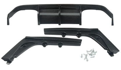 DYFUZOR SPOILER BMW M3 M4 F80 F82 F83 CARBON look dokładka zderzaka tylnego