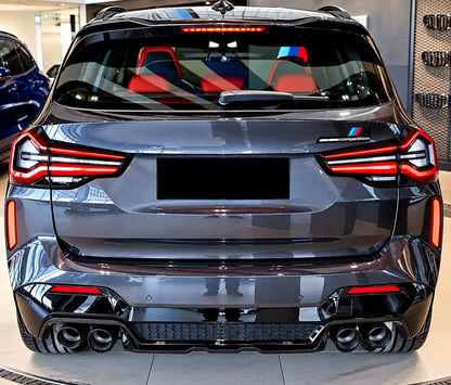 DYFUZOR do BMW X3 G01 Lci MPakiet X3M STYLE 2021-2024 DOKŁADKA TYLNEGO ZDERZAKA LIFT