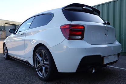 DYFUZOR SPOILER BMW F20 F21 CZARNY POŁYSK 2011-2014 dokładka tył 1 wydech