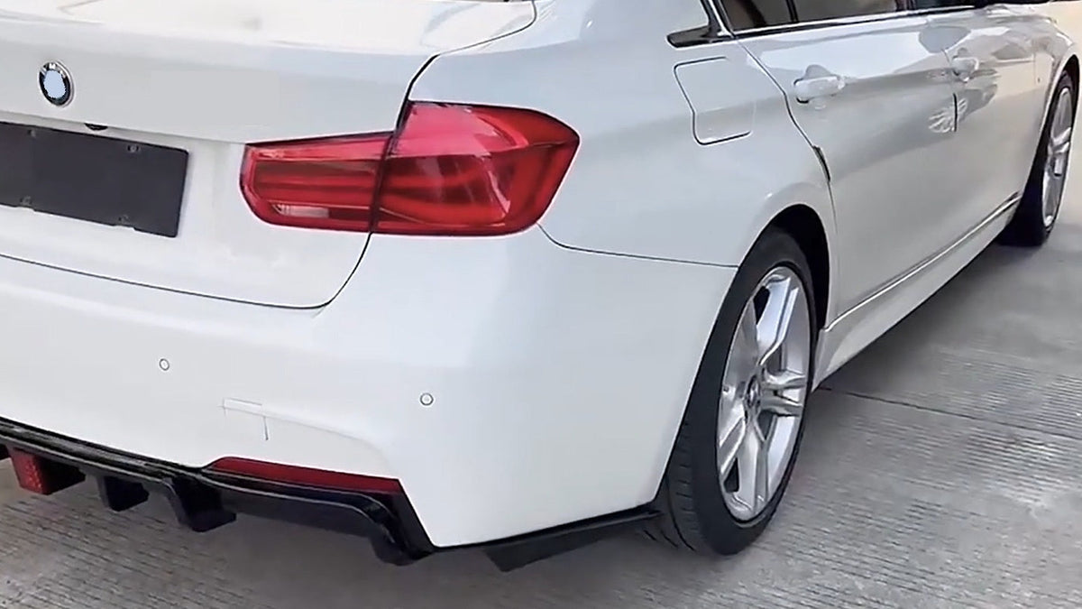 DOKŁADKA BMW F30 F31 tylne boczne splittery dyfuzora seria 3