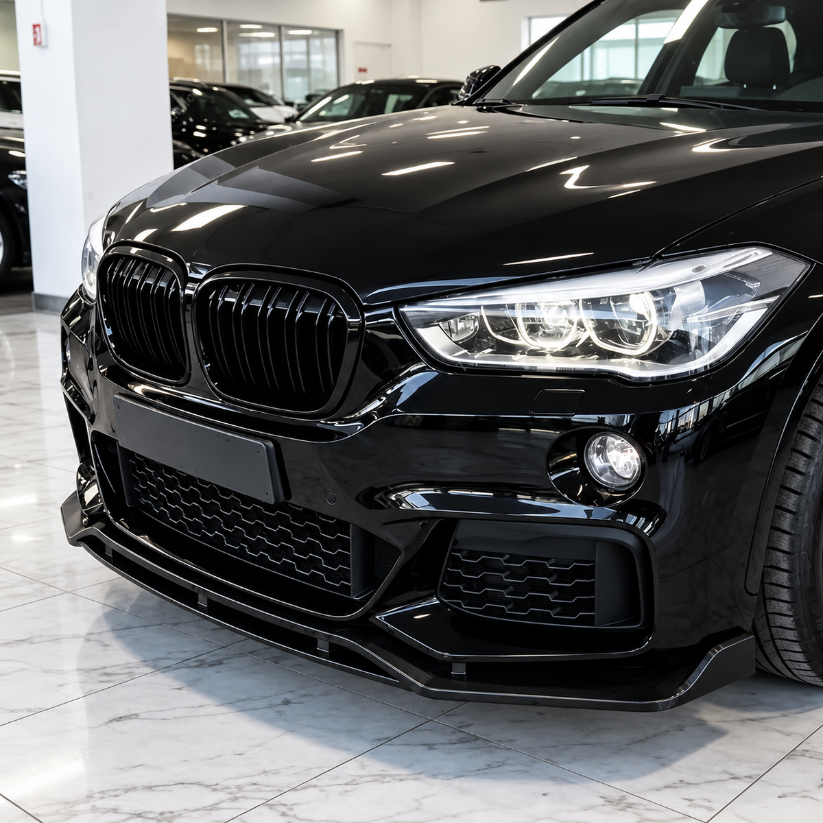 DOKŁADKA splitter przód BMW X1 F48 MP 2015-2019 prelci