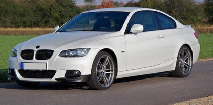 DOKŁADKI Splittery PRZÓD do BMW E92 FLAPSY czarny połysk 2006-2010