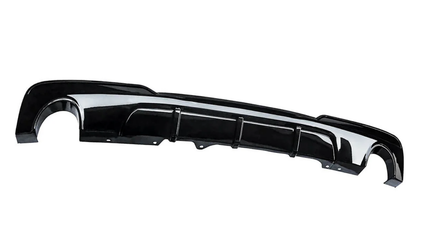 DYFUZOR SPOILER BMW F10 F11 CZARNY POŁYSK podwójny 2010-2016 535 540 550