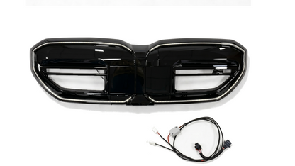 PODŚWIETLANY GRILL NERKI DO BMW G60 G61 CZARNY POŁYSK LED