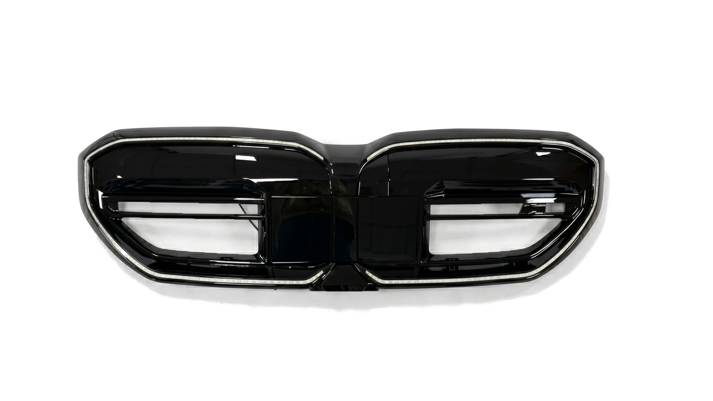 PODŚWIETLANY GRILL NERKI DO BMW G60 G61 CZARNY POŁYSK LED