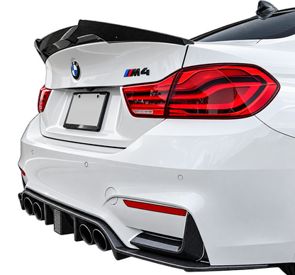 SPOILER lotka do BMW M4 F82 styl M4 czarny połysk SPOJLER