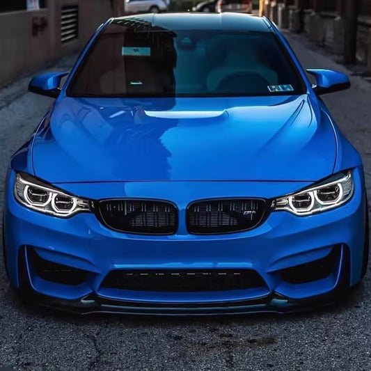 DOKŁADKA Splitter PRZÓD do BMW F80 F82 F83 M3 M4 czarny połysk spoiler dolny