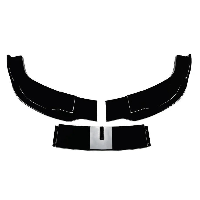DOKŁADKA Splitter PRZÓD do BMW E60 E61 czarny POŁYSK przednia przedni spoiler