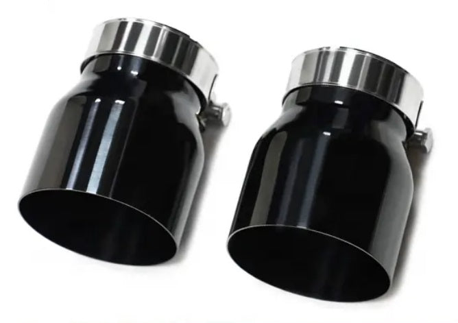 KOŃCÓWKA WYDECHU 70MM 95MM 120MM CZARNE STAL NIERDZEWNA STALOWE do BMW M