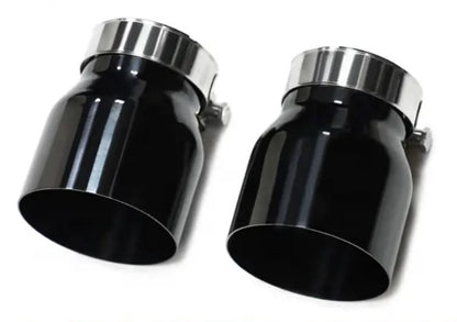 KOŃCÓWKA WYDECHU 70MM 95MM 120MM CZARNE STAL NIERDZEWNA STALOWE do BMW M