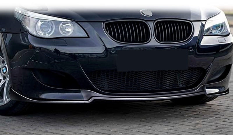 DOKŁADKA Splitter PRZÓD BMW E60 E61 M5 style czarny połysk przedni spoiler