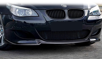 DOKŁADKA Splitter PRZÓD BMW E60 E61 M5 style czarny połysk przedni spoiler