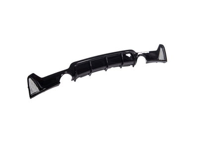 DYFUZOR SPOILER do BMW F32 F33 F36 CZARNY POŁYSK 435 440 428 430 na 2 pojedyncze wydechy
