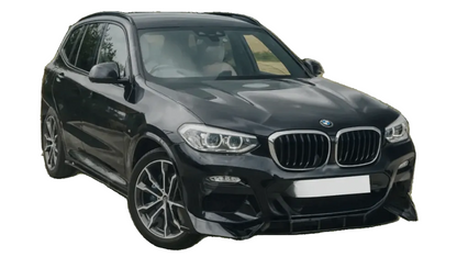 DOKŁADKA PRZÓD BMW G01 X3 2017-2021 przedni przednia SPLITTER spoiler czarny połysk